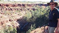 24-Laurie says goodbye to Karijini at Dales Gorge